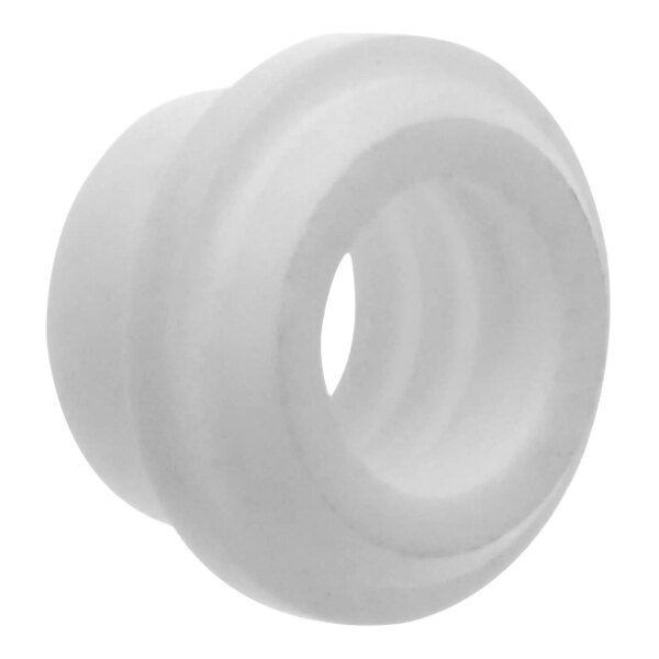 a close up of a white object
