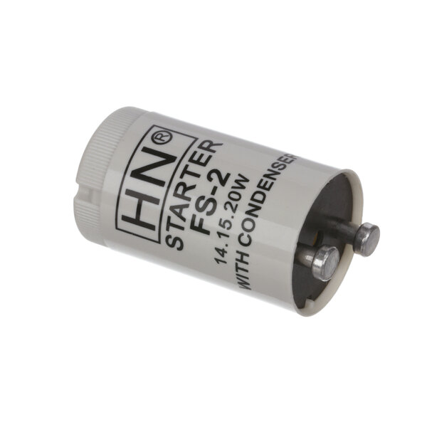 A white cylindrical Anvil America Starter with black text.