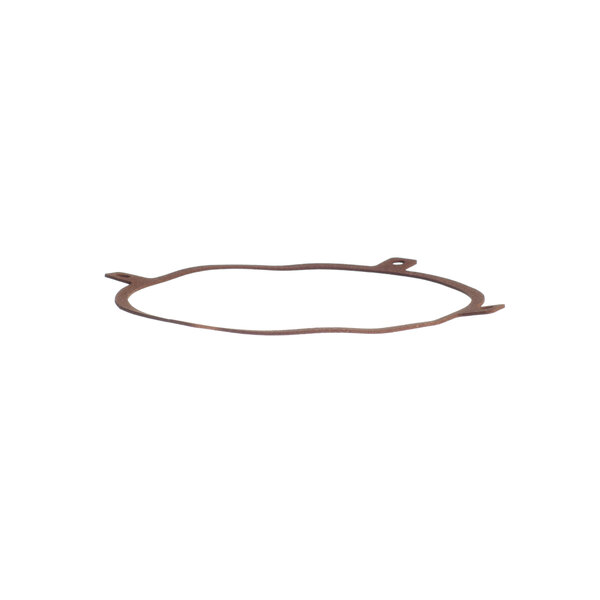 A brown circular waste gasket with a hole in the center.