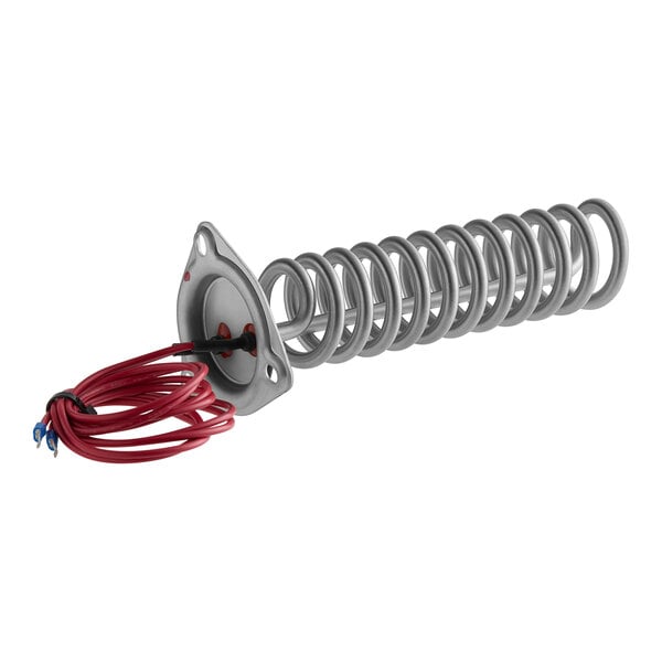 A close-up of a Hobart element heater coil with wires.