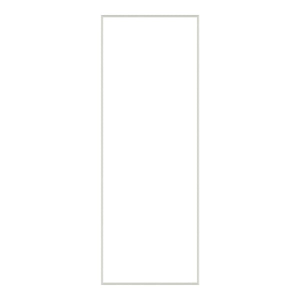 A white rectangular door gasket with black lines.