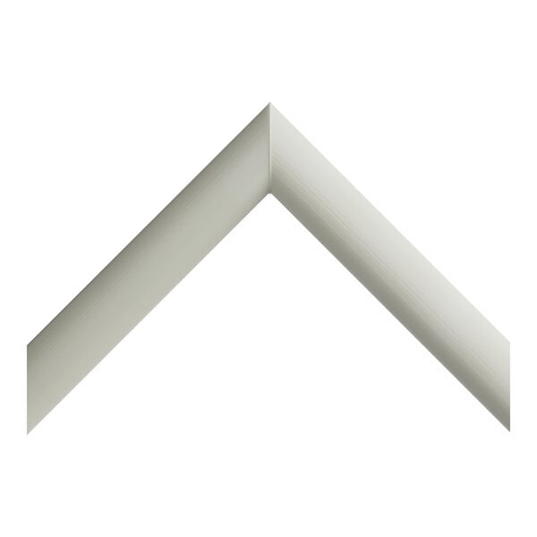 A white triangle-shaped gasket with a white background.