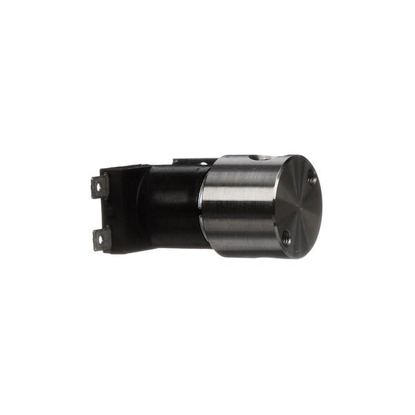 A close-up of a small black and silver J Antunes Single Solenoid.