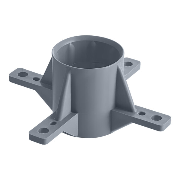 A gray metal Hobart standpipe guide with two holes.
