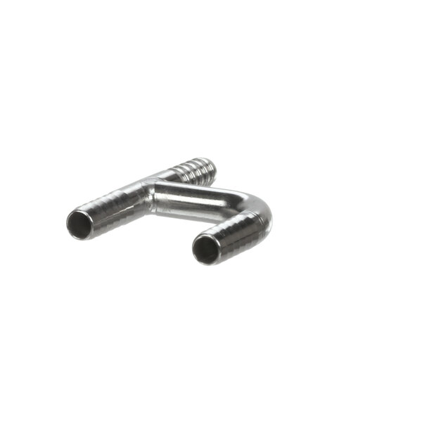 A stainless steel Lancer Wye-Tee with a 1/4 inch barb.