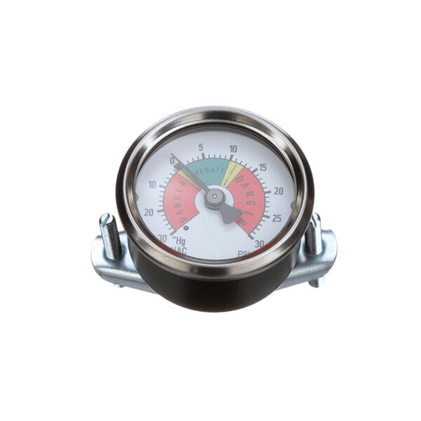 A close-up of a Cleveland Dual Pressure Gauge with a circular dial.
