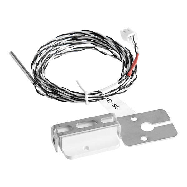 A white wire and cable with a black connector on an Alto-Shaam sensor replacement kit.