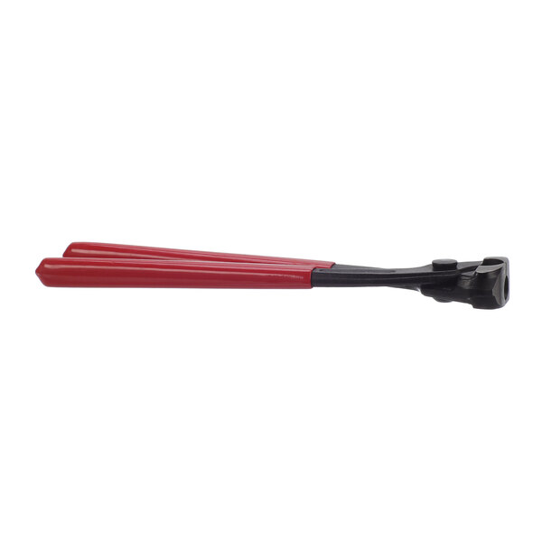 A red and black Lancer P-02 side jaw pincer with a handle.
