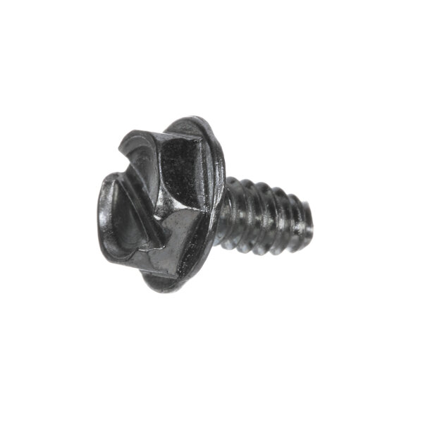 A close-up of a Hobart SD-039-23 screw with a black head.
