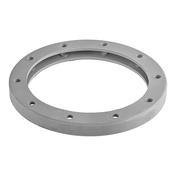 A grey circular Hobart isolating ring with holes.