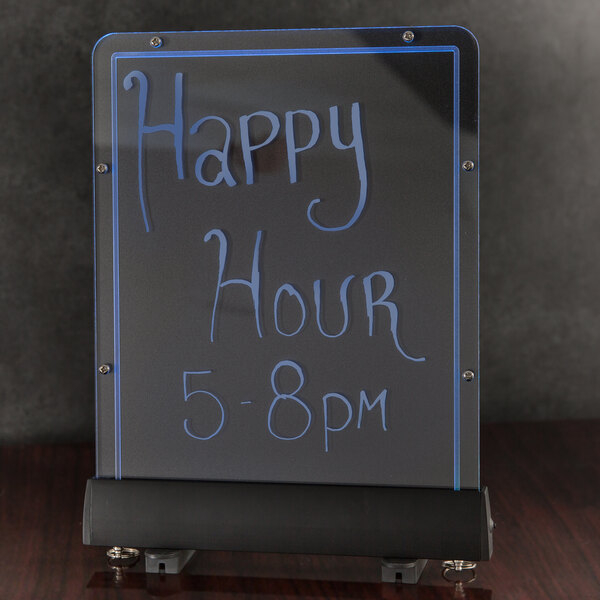 a sign with writing on it