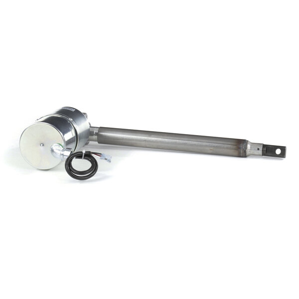 a long metal rod with a white background