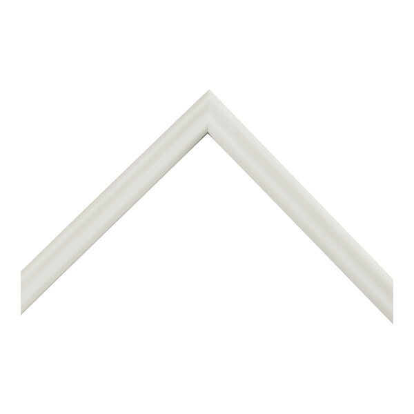 A white Hobart dishwasher door sealing with a curved edge.