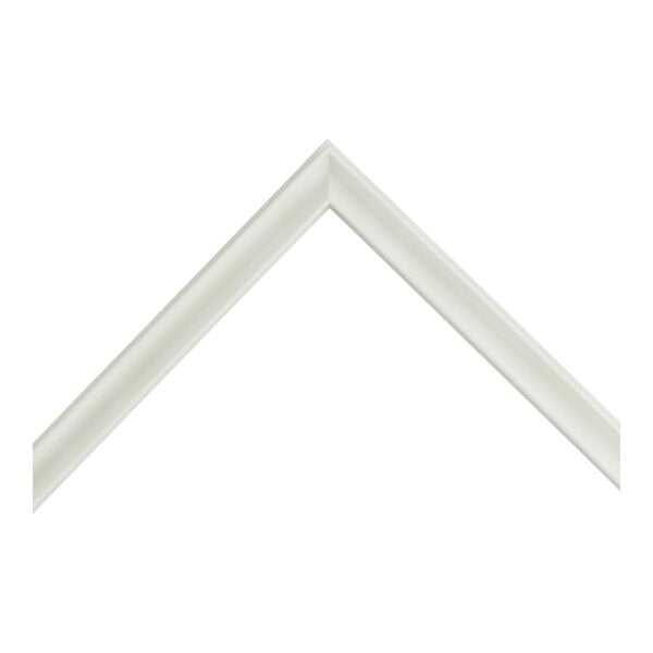 A white triangle-shaped door seal for a Hobart LX series dishwasher.