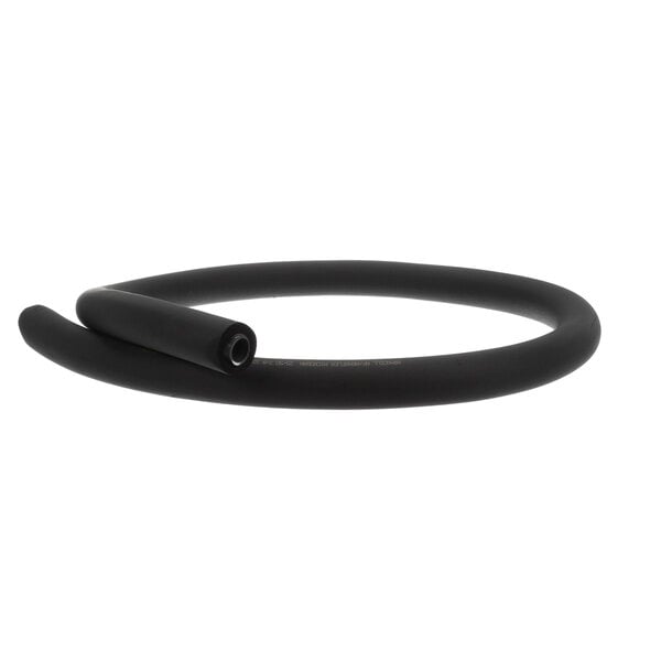 A black tube with a hole in it.