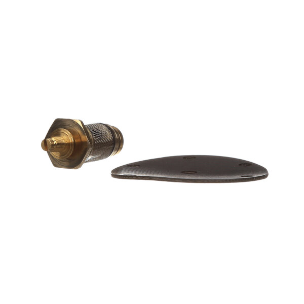 A red and gold metal Stero repair kit press.