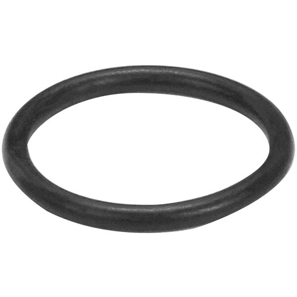 a black rubber ring on a white background