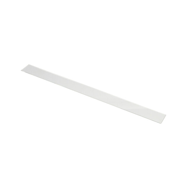 A long white rectangular plastic strip.