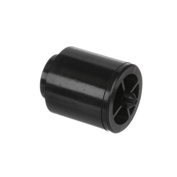 A black plastic cylinder with a black vane wheel.