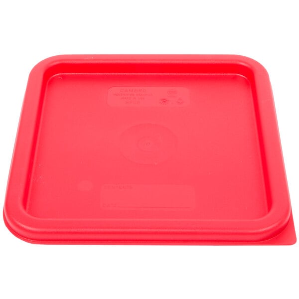 Cambro SFC6451 Winter Rose Square Polyethylene Lid for 6 Qt. and 8 Qt ...