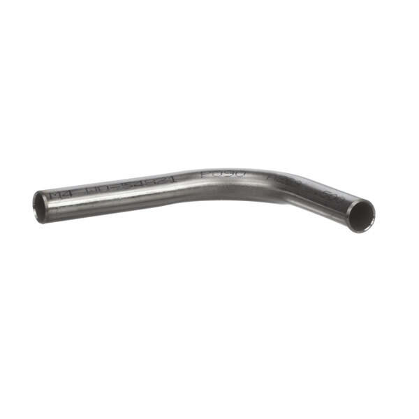 A stainless steel metal pipe with a long handle.