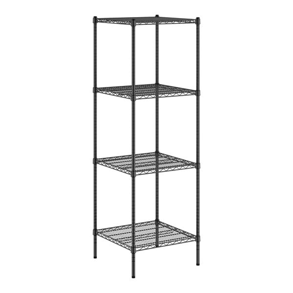 A black wire Regency 4-shelf kit.