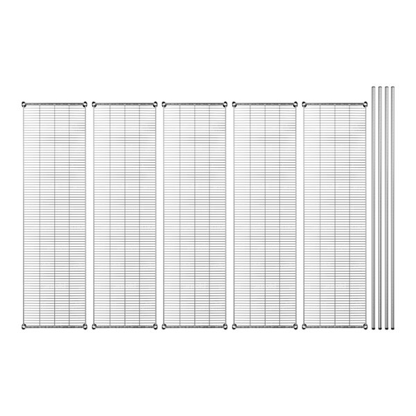 A group of metal grids.