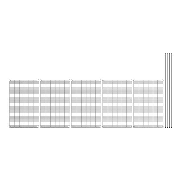 A white grid with black lines.