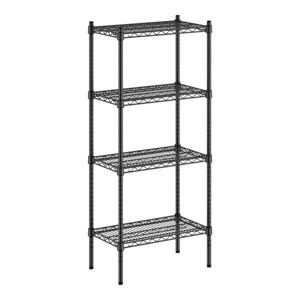 A black wire Regency 4-shelf kit.