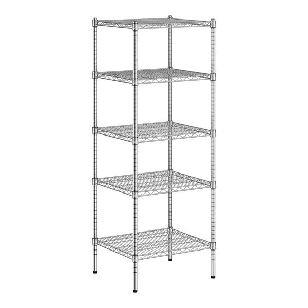 A wireframe of a Regency metal wire shelf kit.