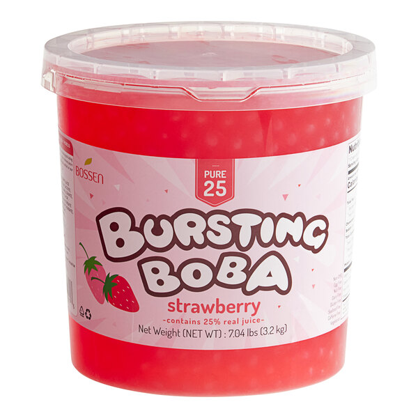 Bossen 7.04 lb. Pure25 Strawberry Bursting Boba