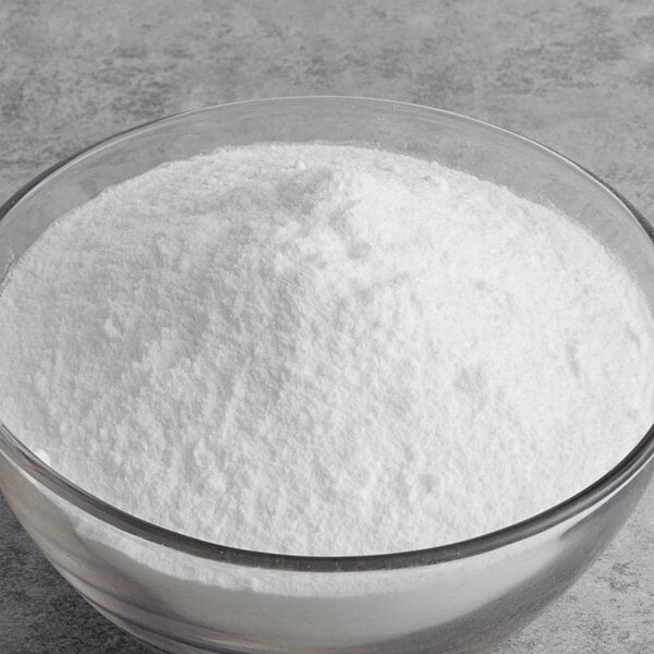 A bowl of Bossen Coconut Powder Mix on a table.