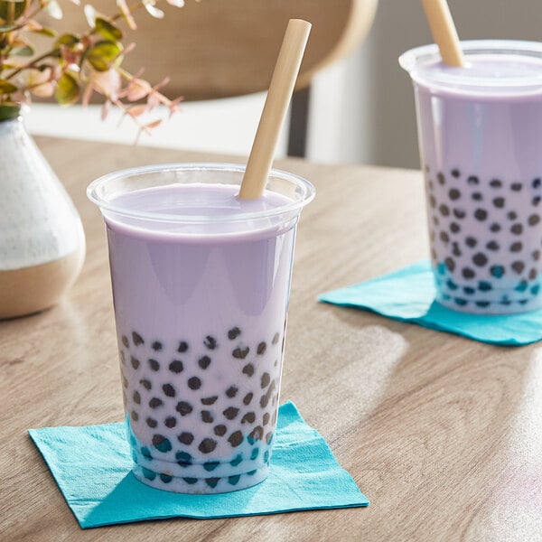 Premium round ball shape plastic cup with straw in Unique and Trendy  Designs 