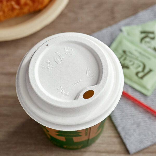 EcoChoice 24 oz. Kraft Compostable Paper Hot Cup - 25/Pack