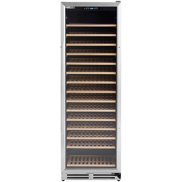 An AvaValley wine cooler with a glass door.