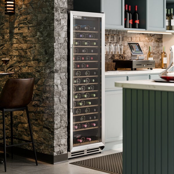 AvaValley WRC-165-SZ Single Temperature Full Glass Door Commercial Wine Cooler
