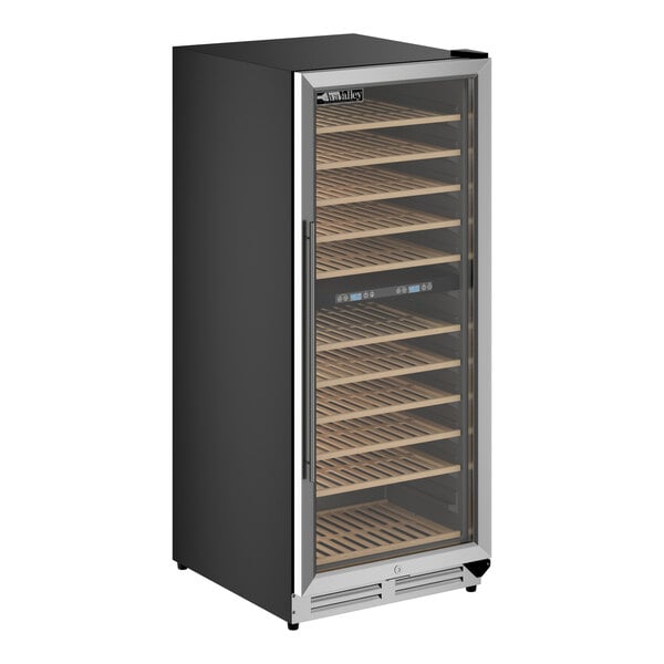 AvaValley WRC-128-DZ Dual Temperature Full Glass Door Commercial Wine Cooler