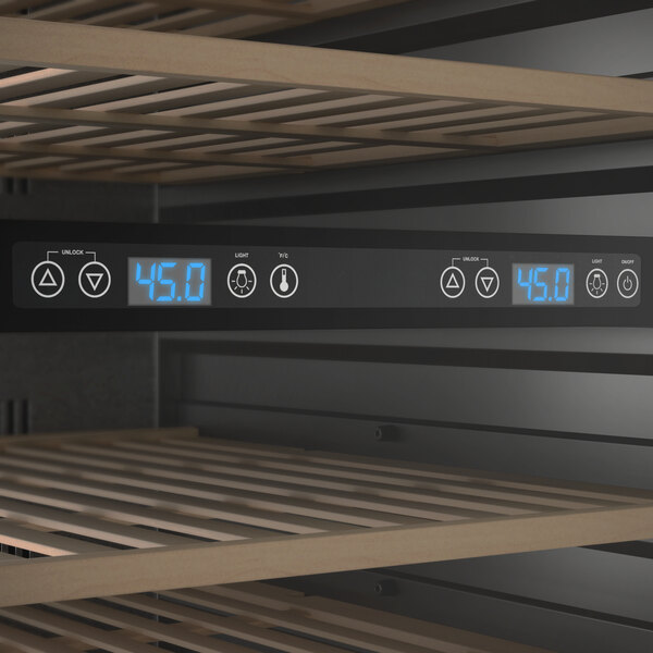 AvaValley WRC-128-DZ Dual Temperature Full Glass Door Commercial Wine Cooler