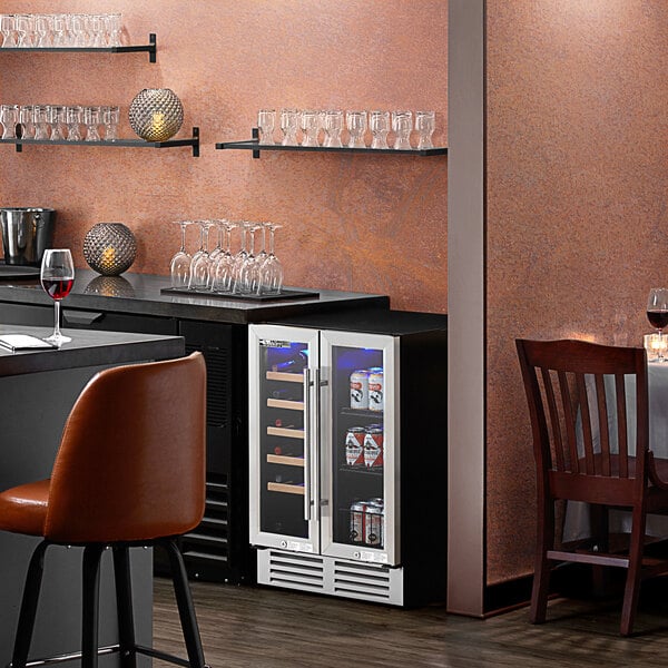 dual zone undercounter wine fridge