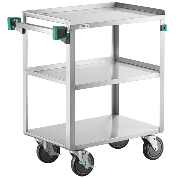 Regency 16 X 27 Three Shelf 20 Gauge Stainless Steel Utility Cart Fully Welded