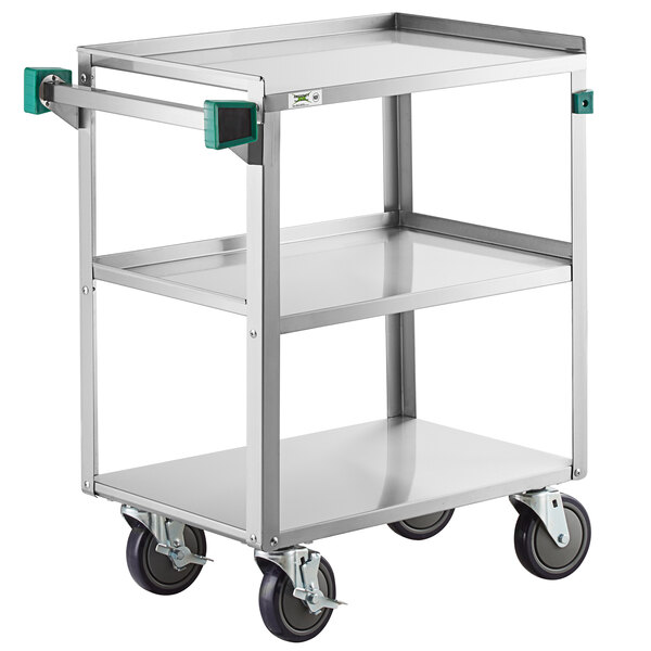 Commercial 16" x 28" Stainless Steel 3 Three Shelf Utility Kitchen Bus Cart NEW
