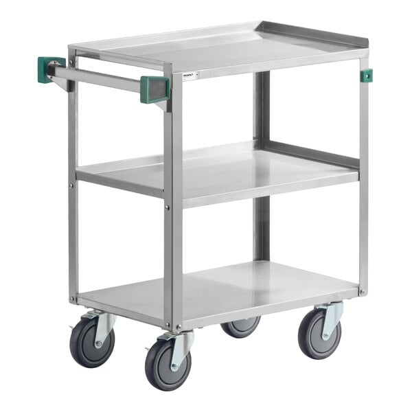 Regency 16" x 27" Three Shelf 20 Gauge 430 Stainless Steel Utility Cart - Knocked Down
