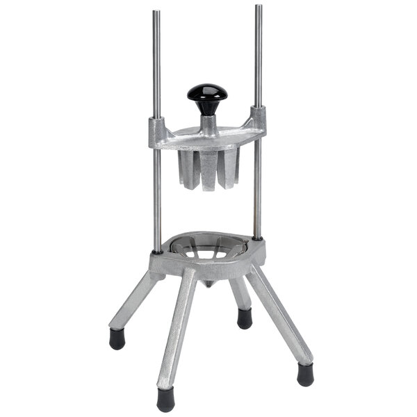 A Global Solutions by Nemco 8 section wedge cutter with a black handle.