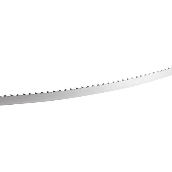 An Avantco band saw blade with sharp teeth.