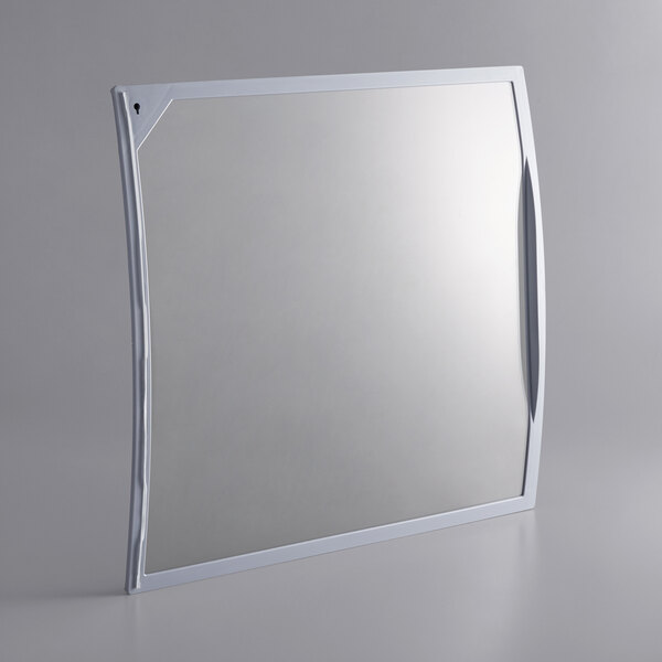 A square white Galaxy bottom glass lid with a handle.