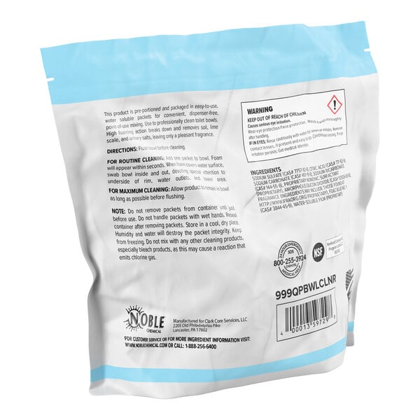 Noble QuikPacks 0.5 oz. Concentrated Toilet Bowl Cleaner Packs 90 Count Bag
