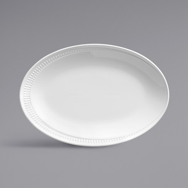 a white plate with a light on it