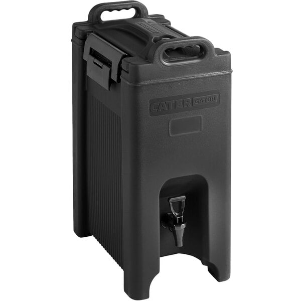 CaterGator 5 Gallon Black Insulated Beverage Dispenser