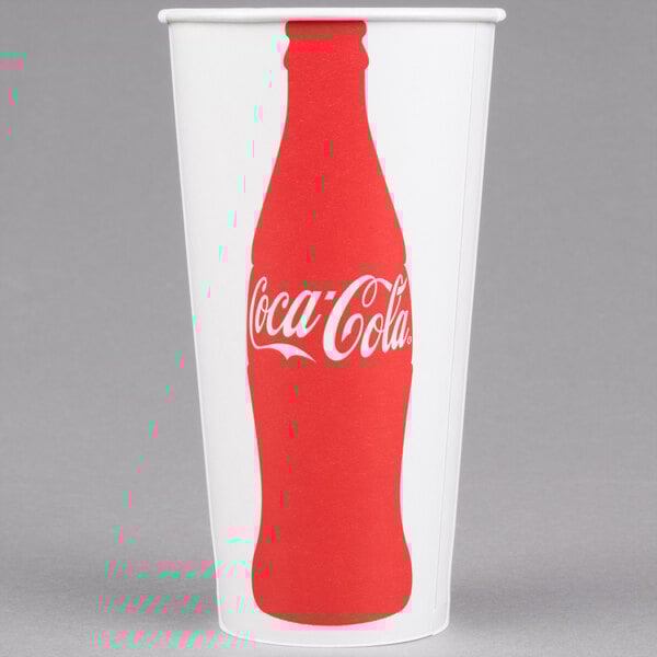 Dart Solo RNP21C-K1038 Coke® 21 oz. Poly Paper Cold Cup - 1000/Case Dart Solo RNP21C-K1038 Coke® 21 oz. Poly Paper Cold Cup - 1000/Case
