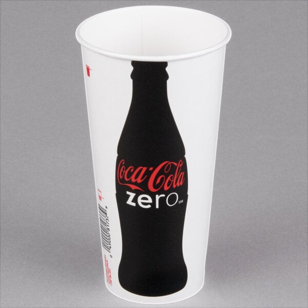 Dart Solo RNP21C-44046 Coke® 21 oz. Poly Paper Cold Cup - 1000/Case